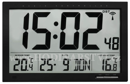 Nástěnné hodiny s vnitřní a vnější teplotou TFA 60.4510.01