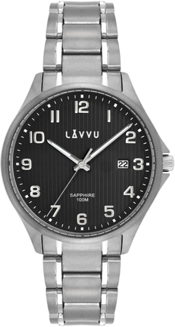 LAVVU Titanové hodinky se safírovým sklem TITANIUM LILLEHAMMER Black LWM0154