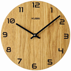 KUBRi 0057A - Dubové hodiny české výroby s výraznými čísly
