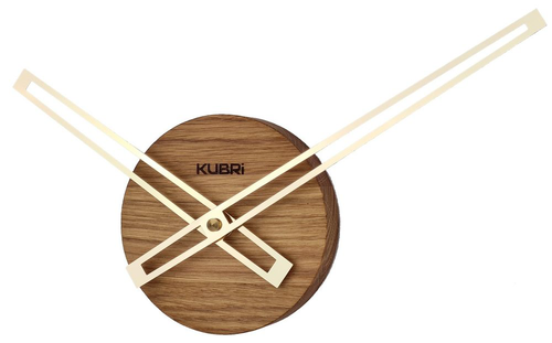 Minimalistické dubové hodiny české výroby KUBRi 0016
