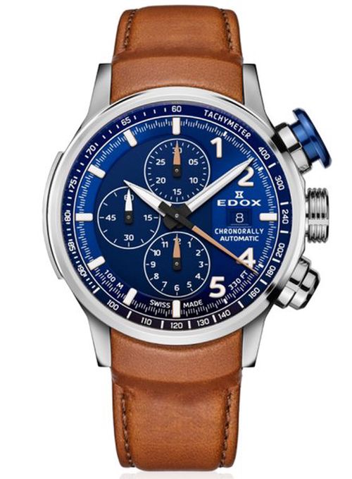 EDOX Chronorally Automatic Chronograph 01129-TBUCBR-BUBR