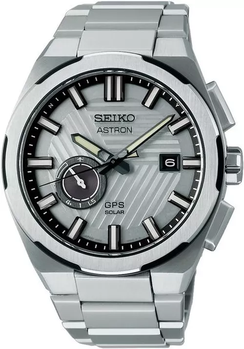 Seiko Astron SSJ037J1 Silvertone Earth