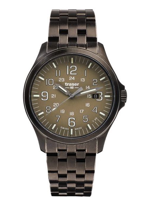 Traser P67 Officer Pro Gunmetal Khaki Ocel