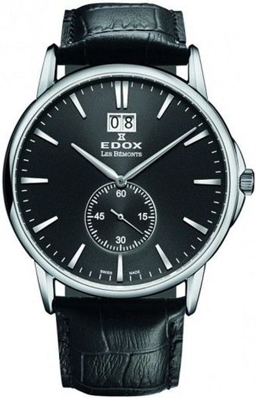 EDOX Les Bémonts Big Date Small Second 64012-3-NIN