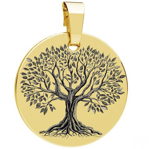 Stříbrný přívěsek zlacený strom života
