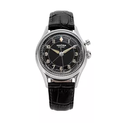 Vulcain Cricket Classique 36 mm - Black/Khaki numbers