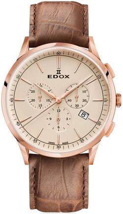 EDOX Les Vauberts Chronograph 10236-37RC-BEIR