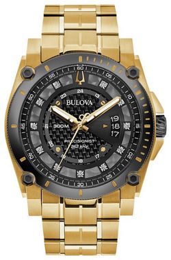 Bulova Precisionist  Diamond Black Dial 98D156