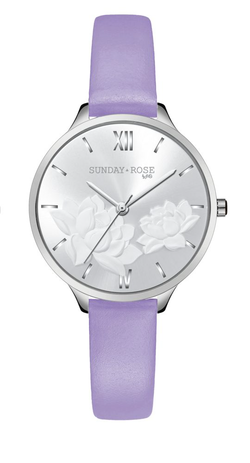 Hodinky SUNDAY ROSE Fashion Pastel Violet SUN-F14