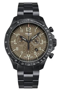 Traser P67 Officer Pro Chronograph Khaki Ocel