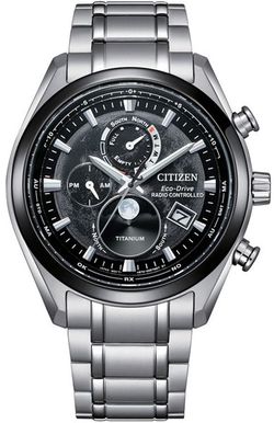 Citizen Eco-Drive Radio Controlled Tsukiyomi Moonphase Super Titanium BY1018-80E