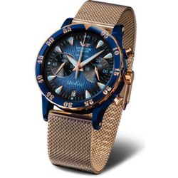 Vostok Europe Undine VK64-515E628B - Ocelový řemínek se zlatou PVD úpravou