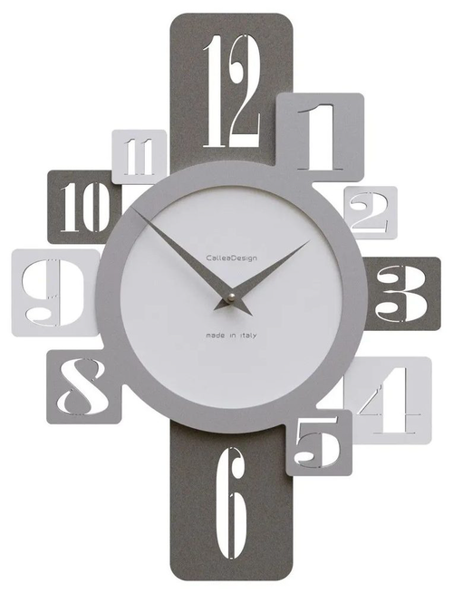 Hodiny CalleaDesign 10-132-1 Onyx 46 cm bílá