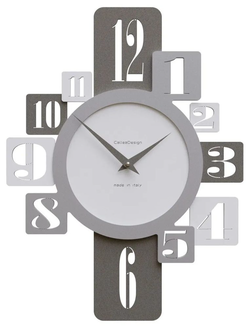 Hodiny CalleaDesign 10-132-1 Onyx 46 cm bílá