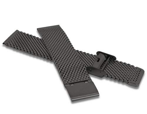 Černý kovový tah LAVVU MESH Band Gun - 20