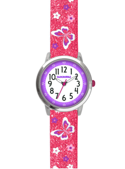 Motýlí růžové dívčí hodinky CLOCKODILE BUTTERFLIES CWG5042