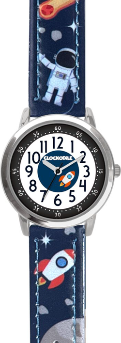 CLOCKODILE Svítící tmavě modré chlapecké VESMÍR