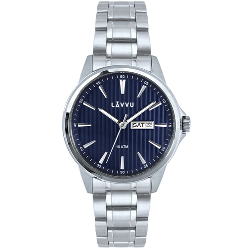 LAVVU Stylové pánské hodinky TRONES Deep Blue 100M