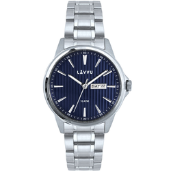 LAVVU Stylové pánské hodinky TRONES Deep Blue 100M