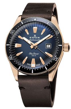 EDOX Skydiver Date Automatic 80126-BRN-BUIDR Limited Edition