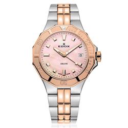 EDOX Sport Delfin Diver Date Lady 53020-357RM-ROR