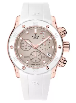 EDOX CO-1 Chronolady Quartz Chronograph 10255-37RBCABBE