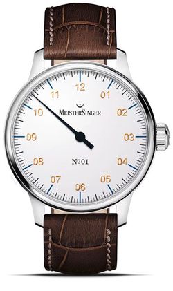 MeisterSinger N°01 AM3301G - Tmavě hnědý kožený řemínek